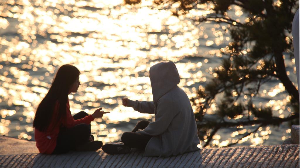 Blue & White Pension Namhae Bagian luar foto